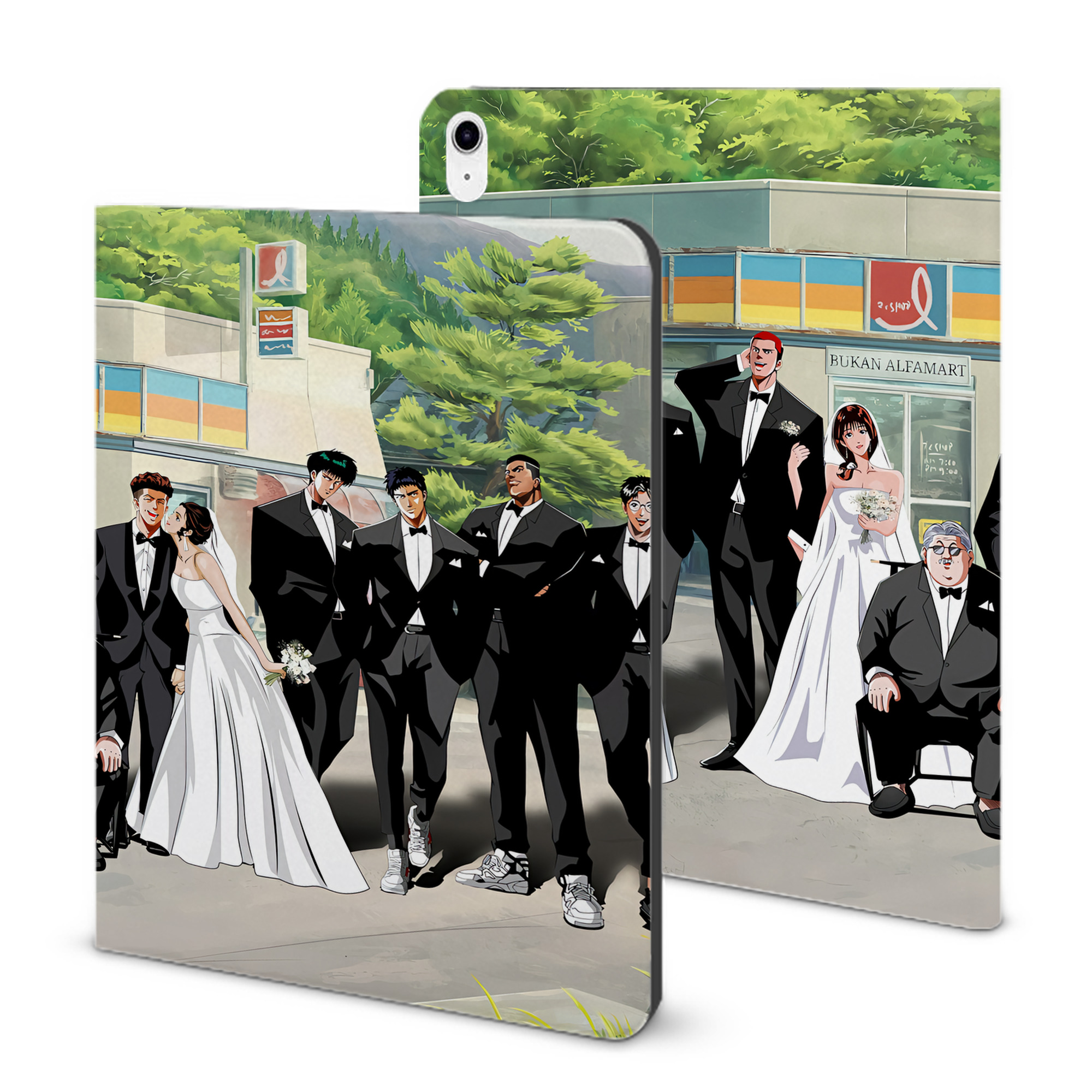 （画像用） SLAM DUNK／スラムダンク IPad ケース ブック型 PUレザー TPU 耐衝撃 軽量 薄型 ペン収納なし 全面保護 IPad 各モデル対応